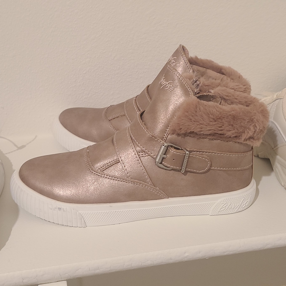 Blowfish Rose Pink ankle booties, New, size 6
